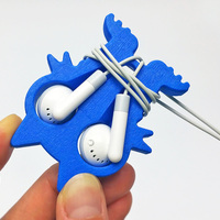 Fat Cat Earbud Holder (Headphone Holder) - Thumbnail 4