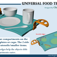 Universal Food Tray (Within Reach Design Competition) - Thumbnail 1