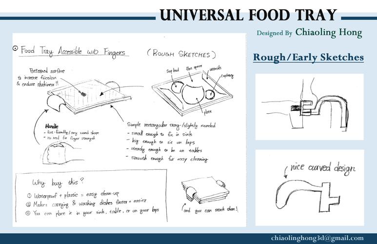 Universal Food Tray (Within Reach Design Competition) 3D Print 100285