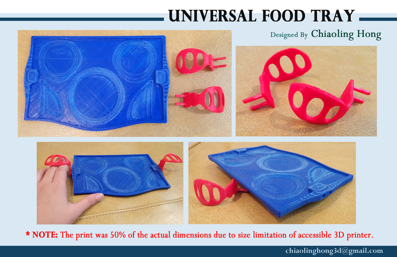 Universal Food Tray (Within Reach Design Competition) 3D Print 100286