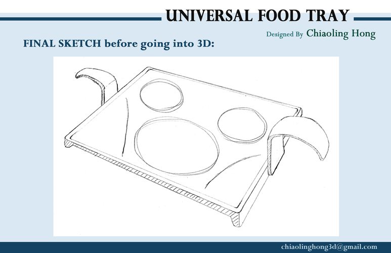 Universal Food Tray (Within Reach Design Competition) 3D Print 100287