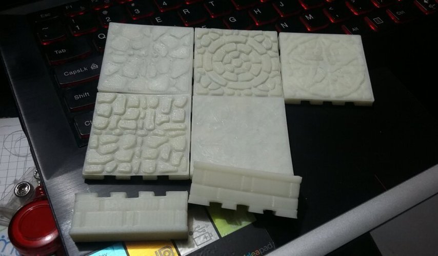 Lozas modulares D&D - Set Basico 01 3D Print 100389