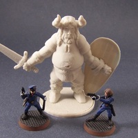 Small Varl Shieldbanger (from Banner Saga) 3D Printing 1004