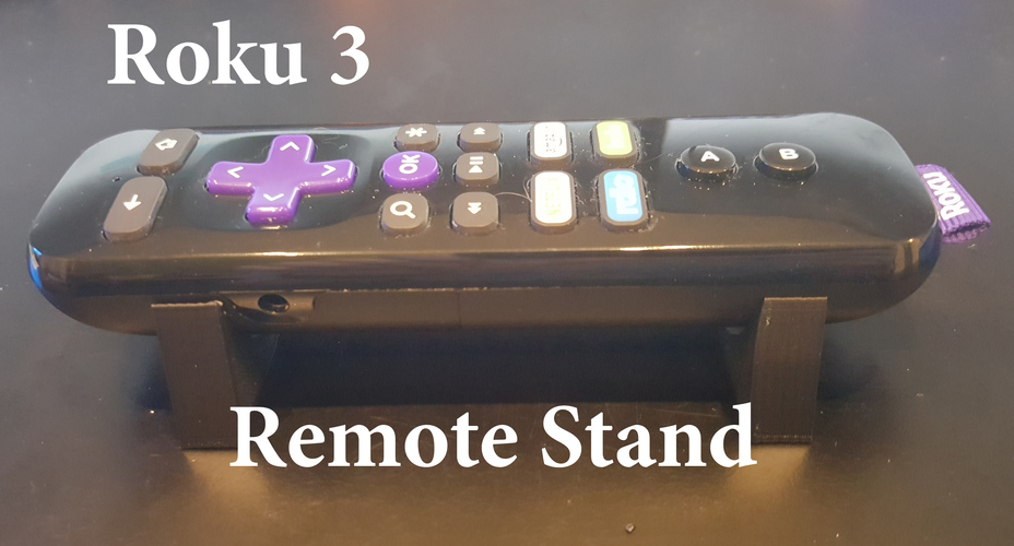 Remote Holder for Roku 3 3D Print 100422