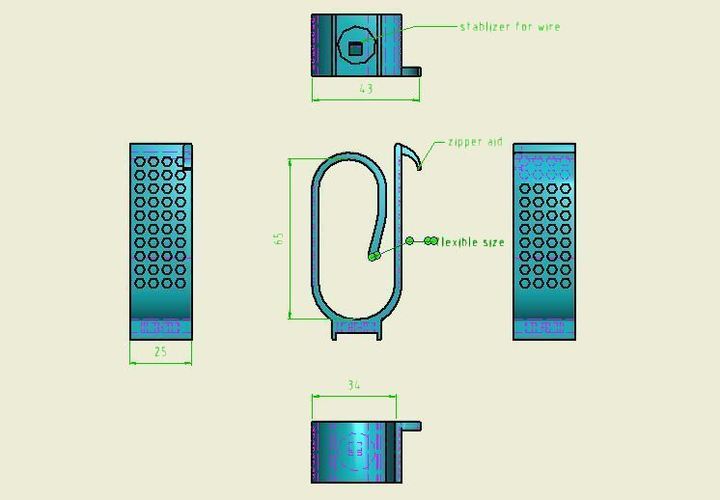 Button and Zipper Aid 3D Print 100434