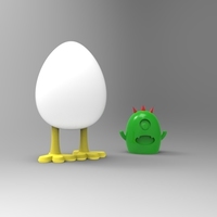 Small Surprise Egg 3D Printing 100546