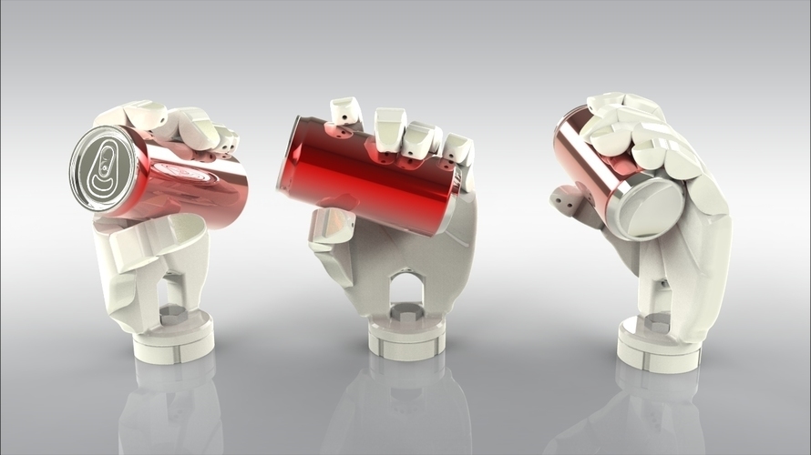 Ergonomic Prosthetic Hand 3D Print 100635