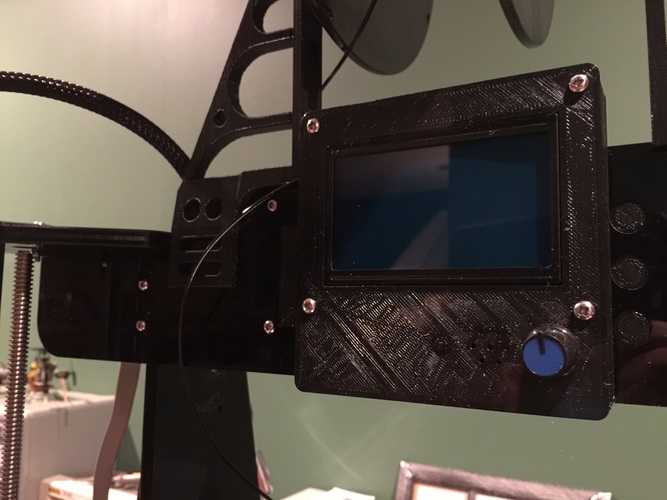 Prusa i3 5-Button Panel Upgrade to RepRap Discount GLCD 3D Print 100665