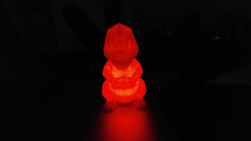 Low-Poly Charmander Lamp