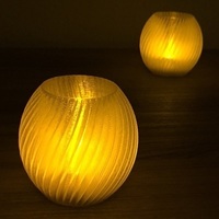 Spiral Tea Candle - Thumbnail 1