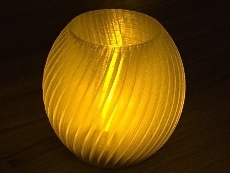 Spiral Tea Candle