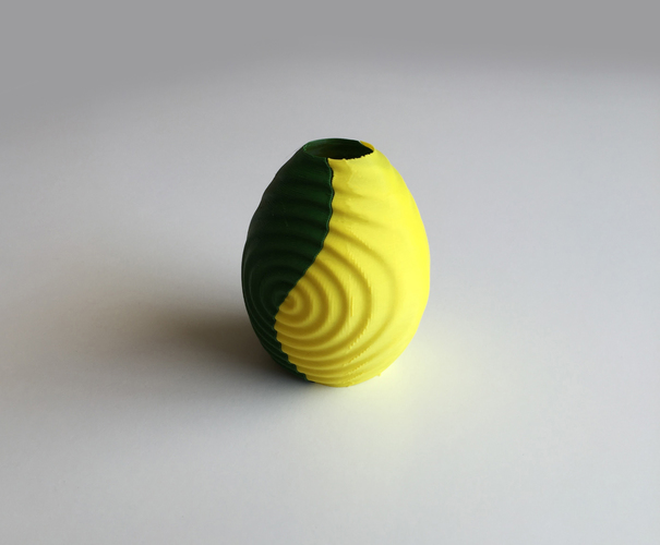 Ripple Vase (Dual Extrusion / 2 Color) 3D Print 100851