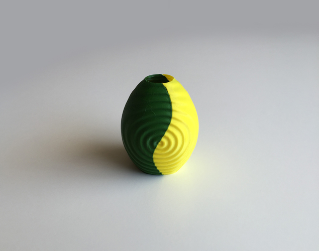 Ripple Vase (Dual Extrusion / 2 Color) 3D Print 100853