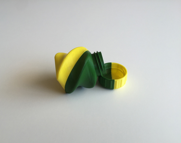 Twisted Bottle & Screw Cup (Dual Extrusion / 2 Color) 3D Print 100870