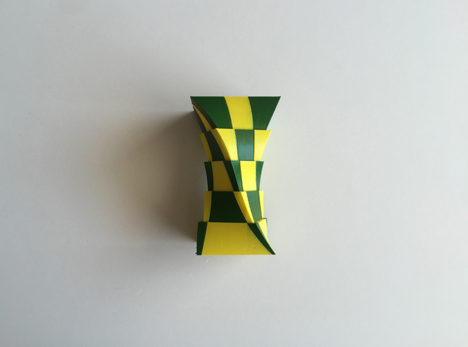 2-Color Box Vase (Dual Extrusion) 3D Print 100876