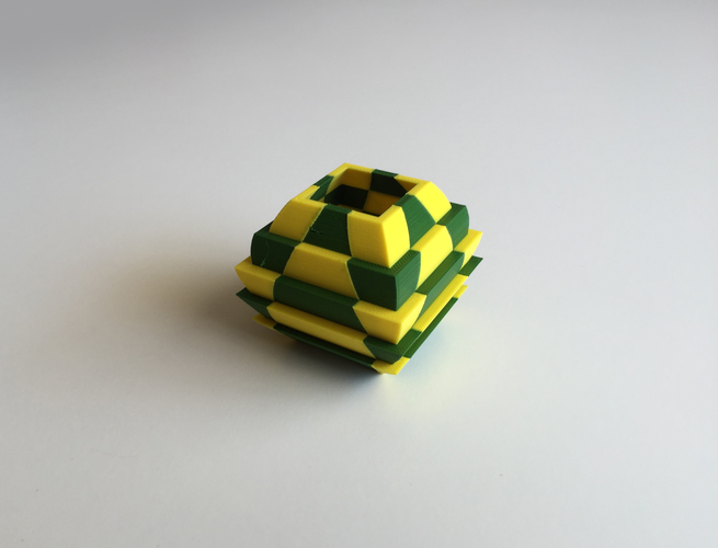 Cacti Vase (Dual Extrusion / 2 Color) 3D Print 100884