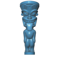 Small King Kama Tiki Statue 3D Printing 101020