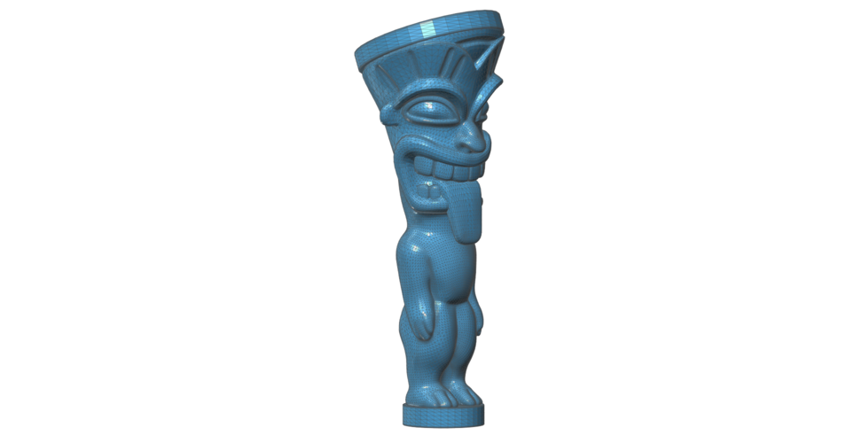 King Kama Tiki Statue 3D Print 101021