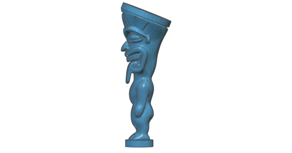 King Kama Tiki Statue 3D Print 101022