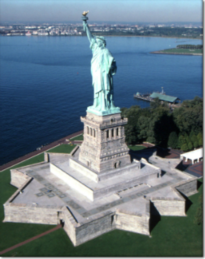 Fort Wood Plinth for Statue of Liberty & Base Building (included