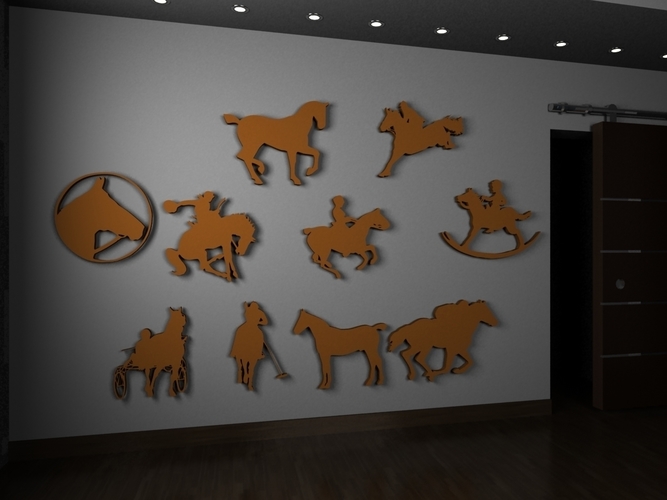 Horses 3D Print 101401