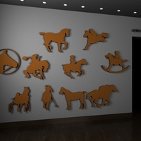 Small Horses 3D Printing 101401