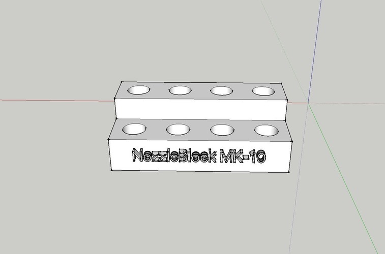 NozzleBlock MK-10 nozzle holder 3D Print 101512