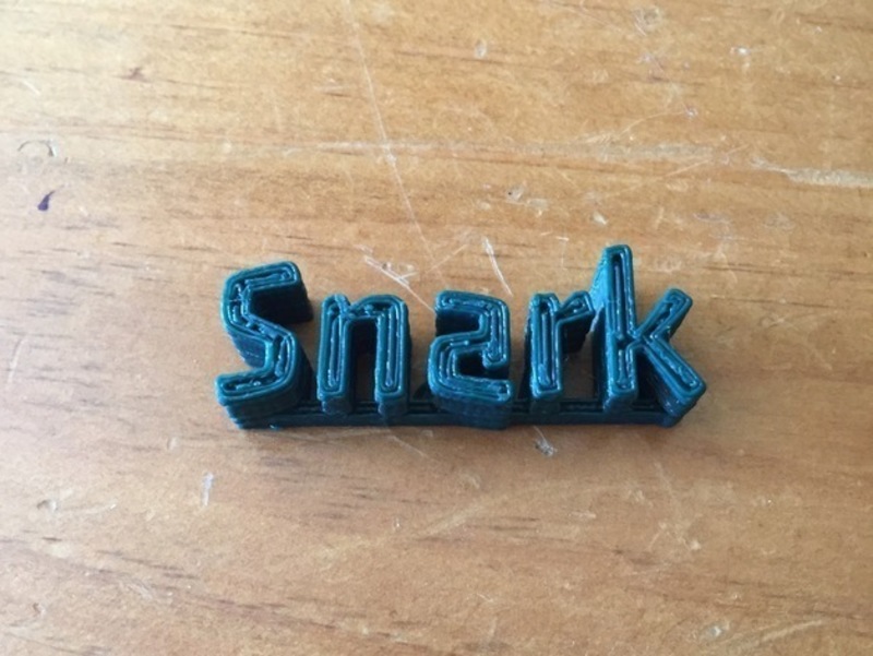 My Customized 3D name plate Snark 1