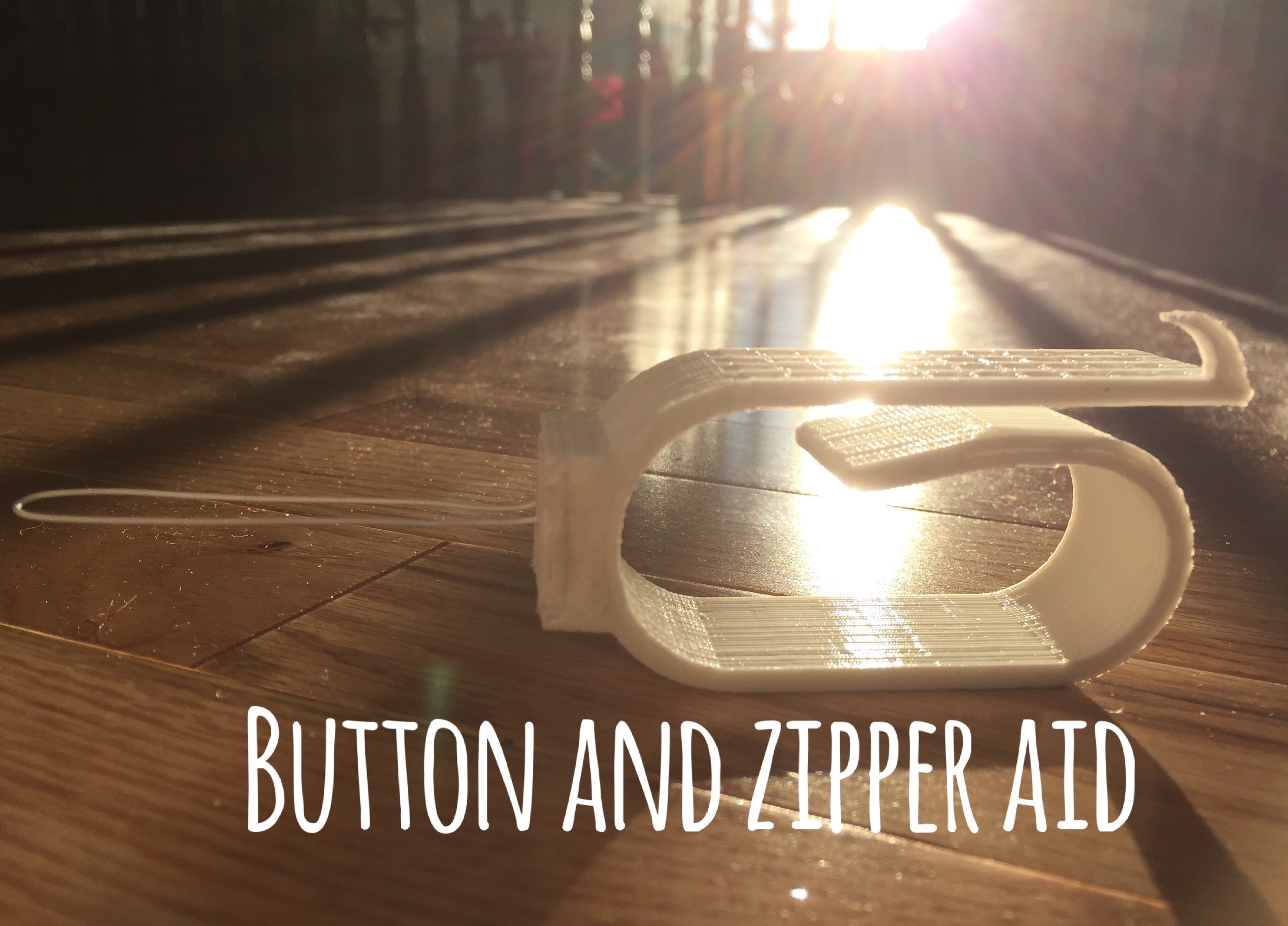 Button and zipper