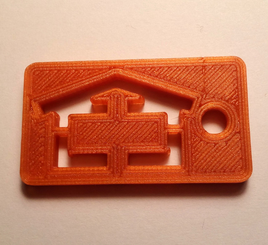 Shed Garage Garden House keychain 3D Print 101564