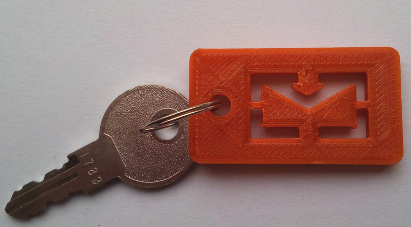 Envelope keychain for your mail box
