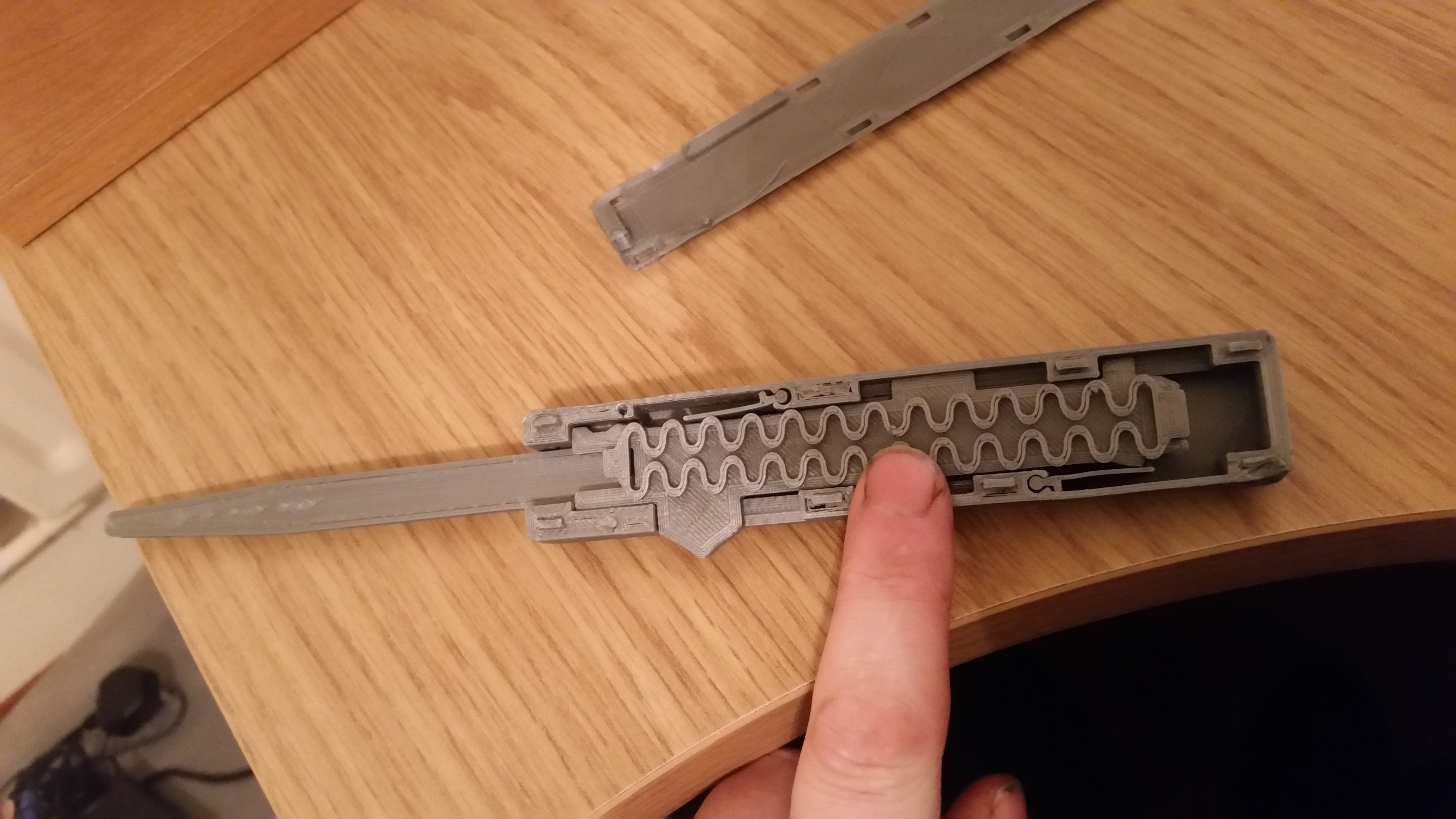 3D Printed Autoblade (otf / flick) knife by 3dKarl Pinshape