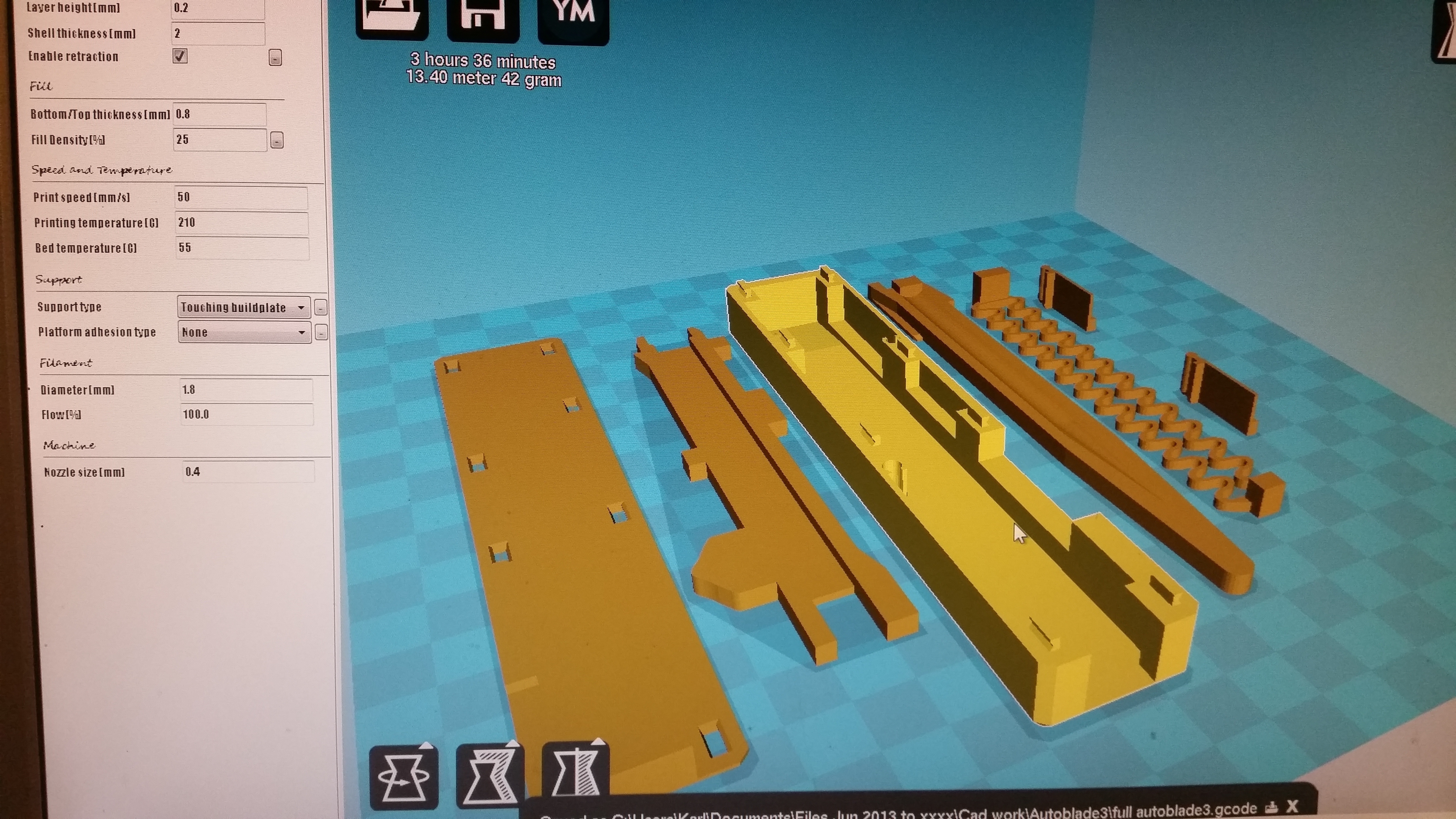 Autoblade (otf / flick) knife 3D Print 101636