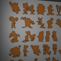 cartoon silhouette - Thumbnail 2