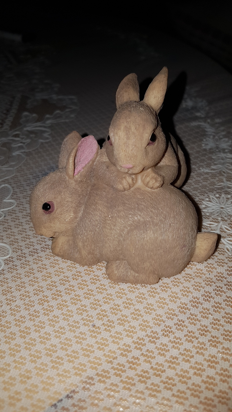 Scanned rabbit figure