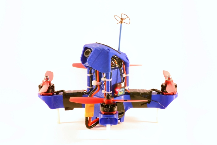 Birdbone Aero 210 FPV Mini Quad Frame 3D Print 101740