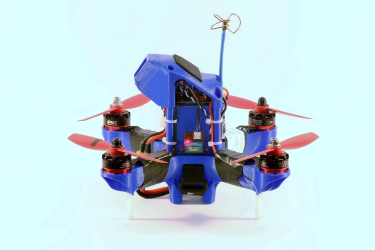 Birdbone Aero 210 FPV Mini Quad Frame 3D Print 101741