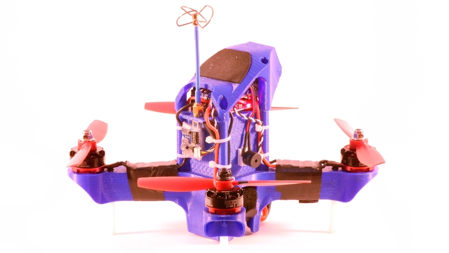 Birdbone Aero 210 FPV Mini Quad Frame 3D Print 101742