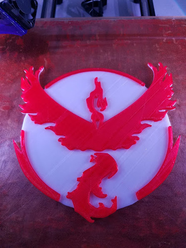 3d Printed Pokemon Go Team Logos By Mizunoslove Pinshape