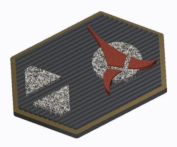 Klingon Com Badge (Star Trek) 3D Print 101800