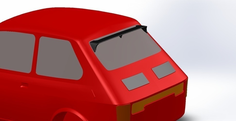 Spoiler & Shader for rear window 3D Print 101818