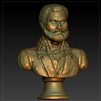 Small A Bust Of Ernest Hemingway 3D Printing 101849