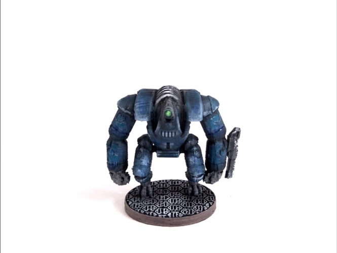 House Vermeni Guardian Mech, 28mm Miniature 3D Print 1019