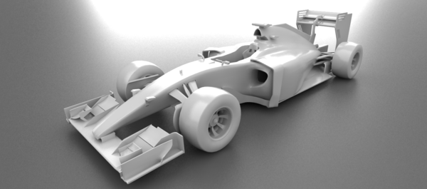 Solid F1 Race Car Maquette