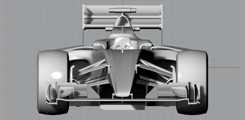 Solid F1 Race Car Maquette - Pinshape