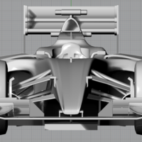Solid F1 Race Car Maquette - Thumbnail 2