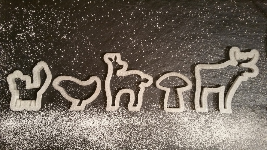 Winter Woodland Cookie Cutters 3D Print 102058
