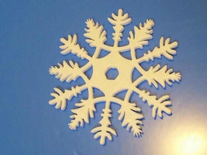 snowflake decoration or drinks coaster 3D Print 102064