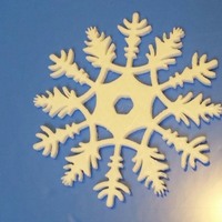 snowflake decoration or drinks coaster - Thumbnail 2