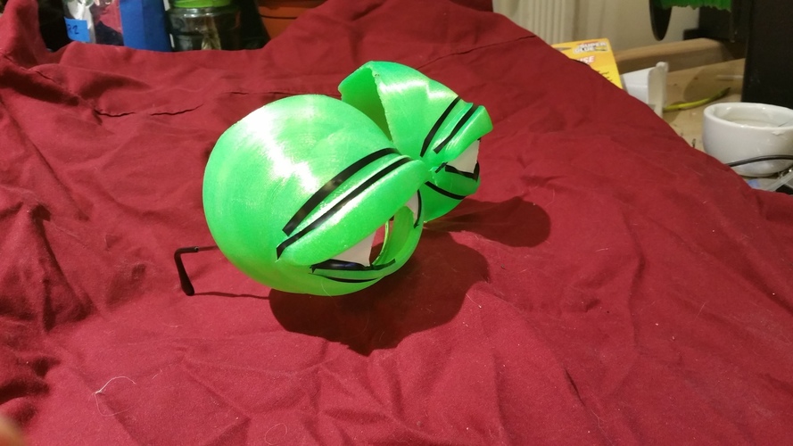 Pepe the Frog Holloween Costume Eyeglasses Tie-on 3D Print 102066